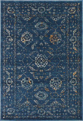 Surya Elise EIS-1000 Navy Teal Wheat Taupe Black Area Rug main image