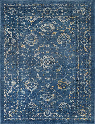 Surya Elise EIS-1000 Navy Teal Wheat Taupe Black Area Rug Main Image 8 X 10