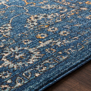 Surya Elise EIS-1000 Navy Teal Wheat Taupe Black Area Rug Texture Image