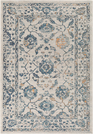 Surya Elise EIS-1001 Teal Taupe Medium Gray Navy Black Wheat Area Rug main image