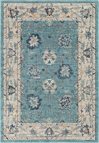 Surya Elise EIS-1002 Teal Taupe Medium Gray Cream Navy Wheat Black Area Rug main image