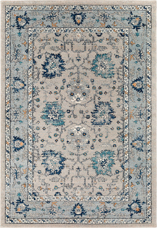 Surya Elise EIS-1003 Navy Taupe Medium Gray Wheat Teal Black Area Rug main image