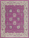 Surya Elise EIS-1004 Bright Purple Taupe Medium Gray Black Cream Wheat Area Rug Main Image 8 X 10