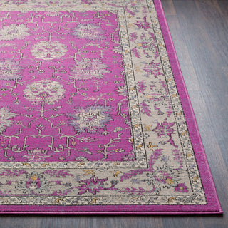 Surya Elise EIS-1004 Bright Purple Taupe Medium Gray Black Cream Wheat Area Rug Detail Image