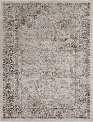 Surya Elise EIS-1006 Khaki Taupe Camel Black Area Rug Main Image 8 X 10