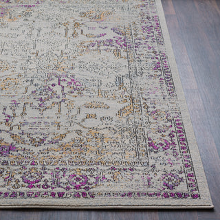 Surya Elise EIS-1009 Taupe Bright Purple Medium Gray Black Wheat Area Rug Detail Image