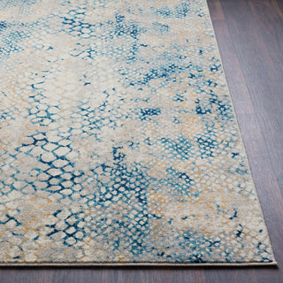 Surya Elise EIS-1012 Navy Teal Taupe Cream Wheat Area Rug Detail Image