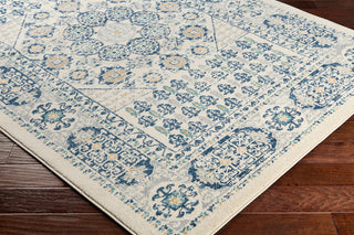 Surya Elise EIS-1013 Navy Taupe Beige Medium Gray Teal Wheat Area Rug Corner Image