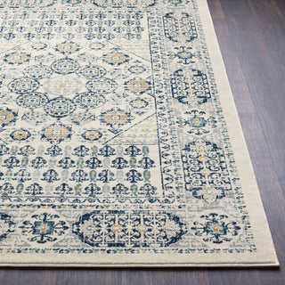 Surya Elise EIS-1013 Navy Taupe Beige Medium Gray Teal Wheat Area Rug Detail Image