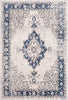 Surya Elise EIS-1017 Navy Teal Cream Medium Gray Wheat Black Area Rug main image