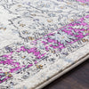 Surya Elise EIS-1018 Bright Purple Cream Medium Gray Wheat Black Area Rug Texture Image