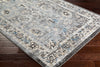 Surya Elise EIS-1019 Medium Gray Cream Black Navy Teal Area Rug Corner Image