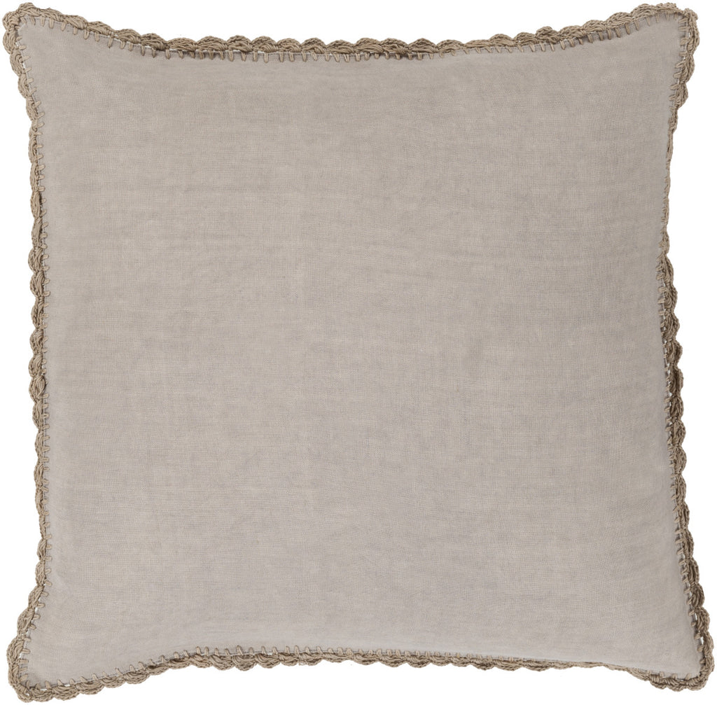 Surya Elsa Charming Crotchet EL-002 Pillow 22 X 22 X 5 Poly filled