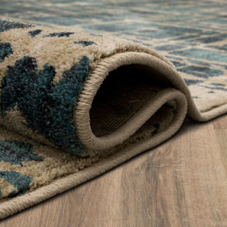 Karastan Expressions Elan Lagoon Area Rug by Scott Living Lifestyle Image