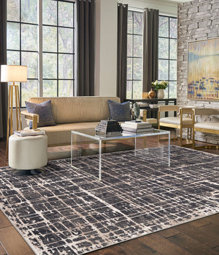 Karastan Expressions Elan Onyx Area Rug by Scott Living Lifestyle Image