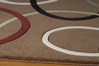 Momeni Elements EL-09 Brown Area Rug Corner Shot