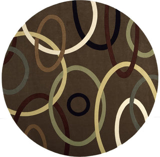 Momeni Elements EL-09 Brown Area Rug Detail Shot