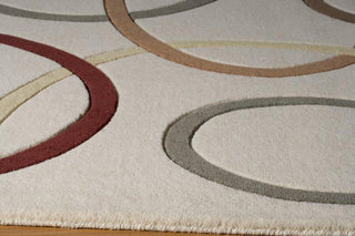 Momeni Elements EL-09 Ivory Area Rug Corner Shot