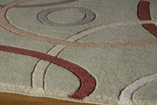 Momeni Elements EL-09 Sage Area Rug Corner Shot