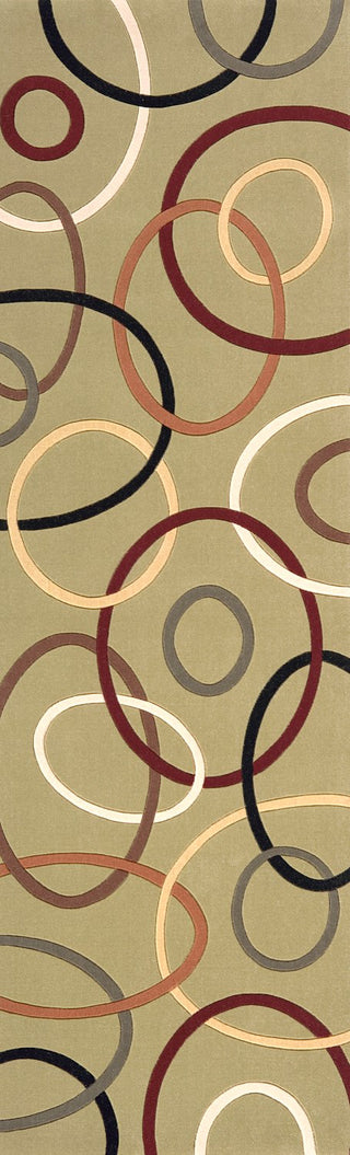 Momeni Elements EL-09 Sage Area Rug Closeup