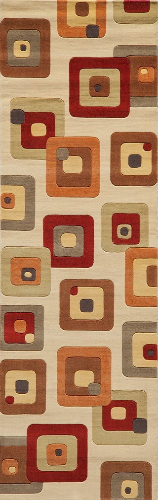 Momeni Elements EL-10 Ivory Area Rug Closeup