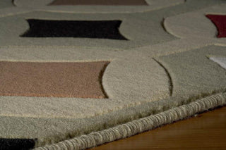 Momeni Elements EL-12 Sage Area Rug Corner Shot