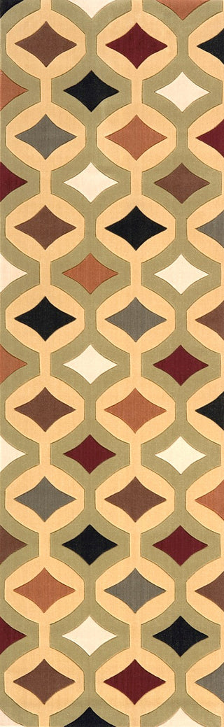 Momeni Elements EL-12 Sage Area Rug Closeup