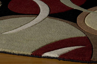 Momeni Elements EL-13 Black Area Rug Corner Shot