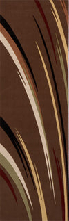 Momeni Elements EL-18 Brown Area Rug Closeup