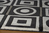 Momeni Elements EL-19 Black Area Rug Corner Shot