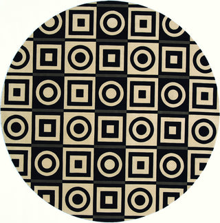 Momeni Elements EL-19 Black Area Rug Close up