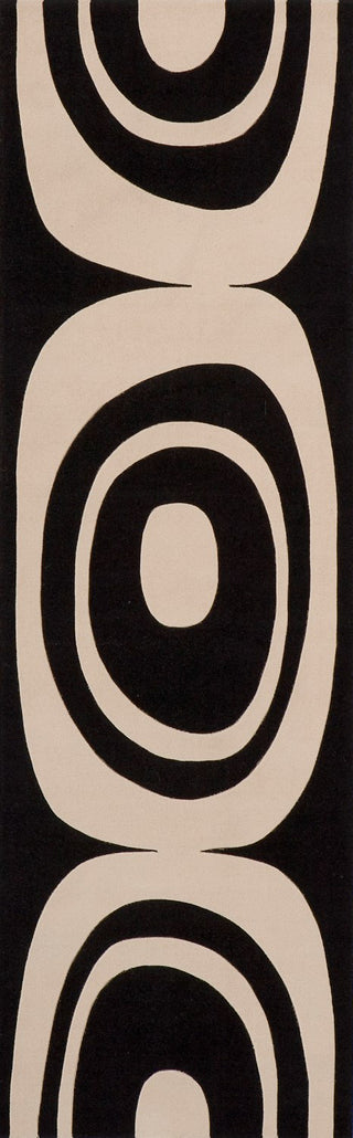 Momeni Elements EL-20 Black Area Rug Closeup