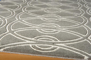 Momeni Elements EL-29 Grey Area Rug Corner Shot