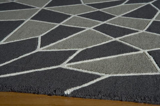 Momeni Elements EL-30 Charcoal Area Rug Corner Shot