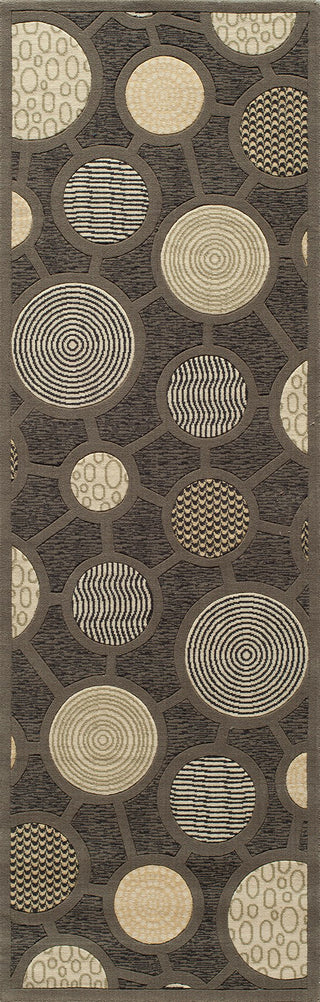 Momeni Elements EL-31 Charcoal Area Rug Closeup