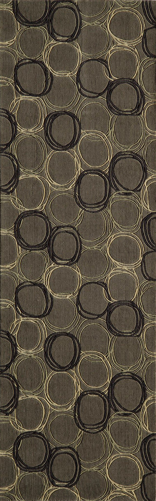 Momeni Elements EL-34 Grey Area Rug Closeup