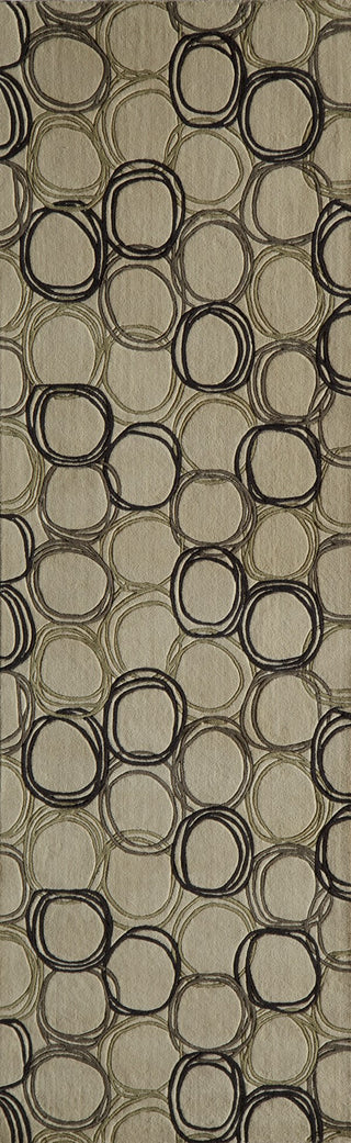 Momeni Elements EL-34 Ivory Area Rug Closeup