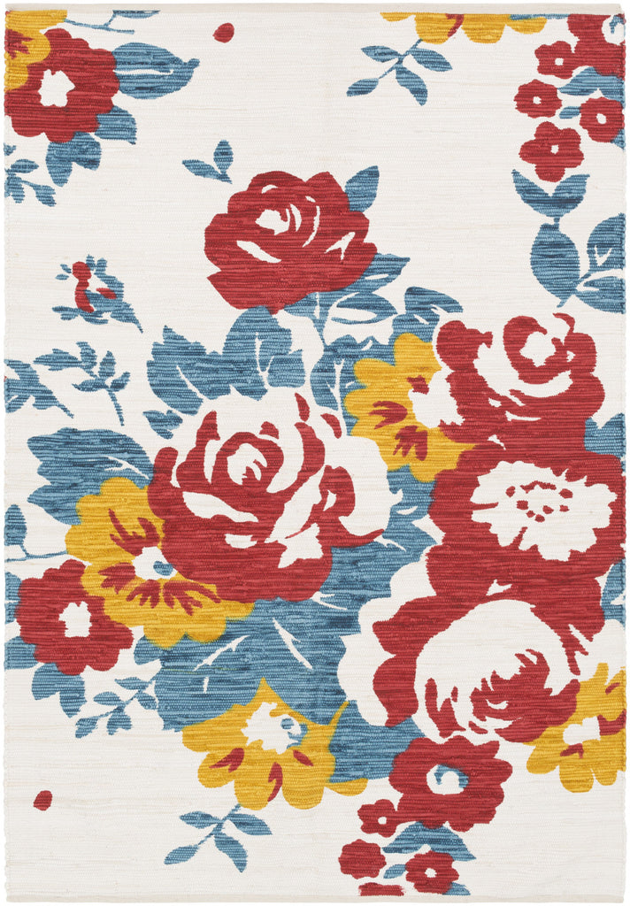 Artistic Weavers Elaine Carter Poppy Red/Teal Multi Area Rug main image