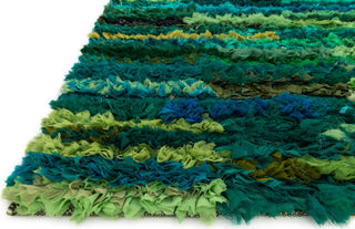 Loloi Eliza Shag EI-01 Emerald Area Rug Corner Shot