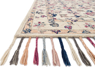 Loloi II Elka ELK-02 Ivory/Multi Area Rug Corner 