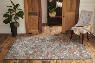 Momeni Ellsworth ELL-1 Grey Area Rug Room Image Feature