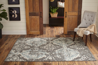 Momeni Ellsworth ELL-2 Grey Area Rug Room Image Feature