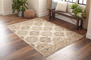 Momeni Ellsworth ELL-3 Ivory Area Rug Room Image Feature