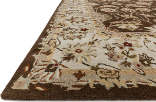 Loloi Elmwood EW-04 Brown / Ivory Area Rug Corner Shot