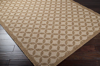 Surya Elements ELT-1002 Mocha Machine Loomed Area Rug Corner Shot