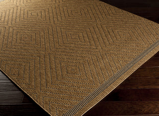 Surya Elements ELT-1013 Gold Machine Loomed Area Rug Corner Shot