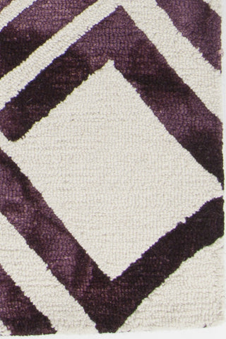 Chandra Elvo ELV-33903 Purple/White Area Rug Close Up