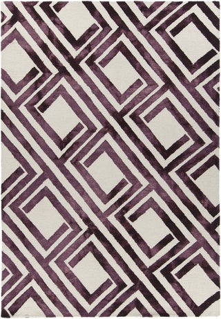 Chandra Elvo ELV-33903 Purple/White Area Rug main image