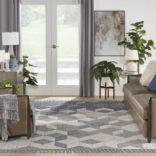 Nourison Elwood ELW02 Grey/Slate Area Rug Main Image