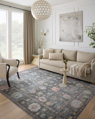 Loloi II Elysium ELY-03 Charcoal/Multi Area Rug Lifestyle Image Feature